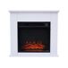 Chimenea eléctrica de suelo 2kW con mando a distancia Chimenea eléctrica de suelo 2kW con mando a distancia Blanco