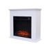 Chimenea eléctrica de suelo 2kW con mando a distancia Chimenea eléctrica de suelo 2kW con mando a distancia Blanco
