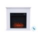 Chimenea eléctrica de suelo 2kW con mando a distancia Chimenea eléctrica de suelo 2kW con mando a distancia Blanco