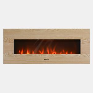 Lareira eléctrica de encastrar 2000W NON com frente plana Madeira MDF