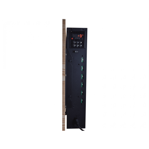 Lareira eléctrica de encastrar 2000W NON com frente plana Madeira MDF
