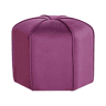 Pufe WISHEK Veludo Roxo 45 cm 45 cm 42 cm