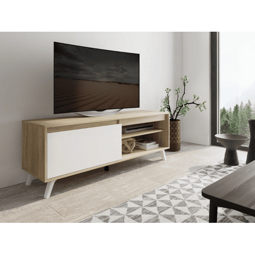 Móvel TV AMBIHOME DELFOS - Carvalho Sonoma, C140xP40xA50cm