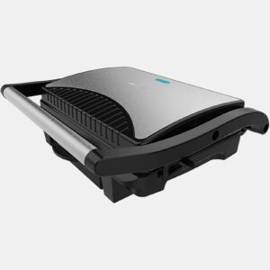 Cecotec Grelhador elétrico de 1000 W com revestimento de pedra RockStone, antiaderente e placa superior flutuante.