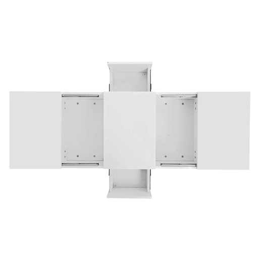 Mesa de centro - 2 gavetas e 2 cómodas - aglomerado de partículas - Branco Mesa de centro - 2 gavetas e 2 cómodas - aglomerado de partículas - Branco