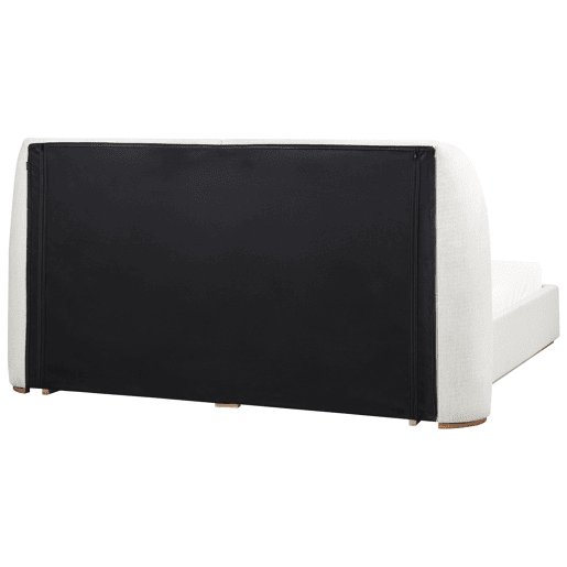 Cama baú Tecido MONESTIER 180 x 200 cm Branco creme