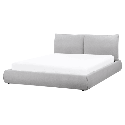 Cama de água Tecido VINAY 160 x 200 cm Cinzento claro