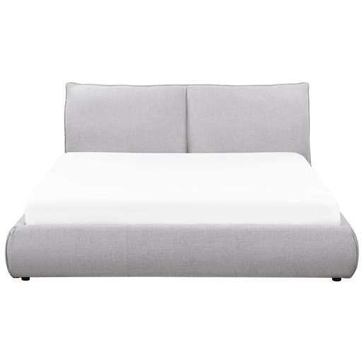 Cama de água Tecido VINAY 160 x 200 cm Cinzento claro