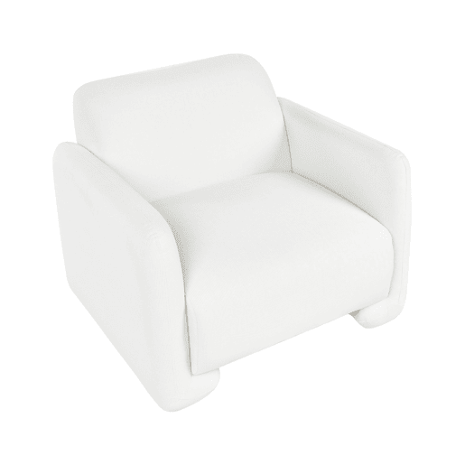 Poltrona SALAND Tecido Branco
