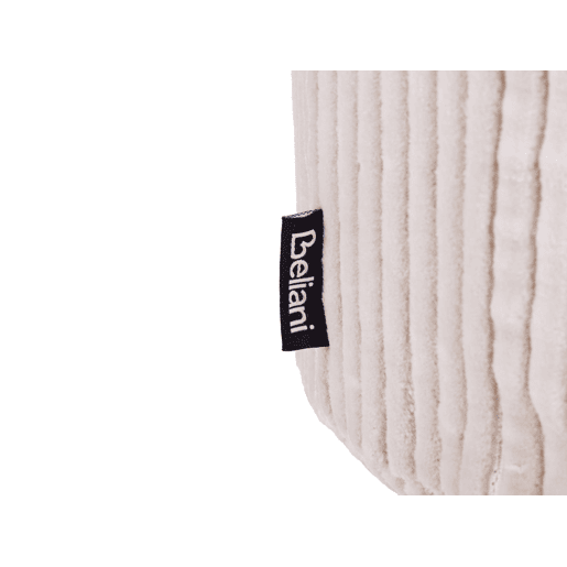 Pufe ZIKRIA Veludo Creme claro 40 cm 40 cm 25 cm