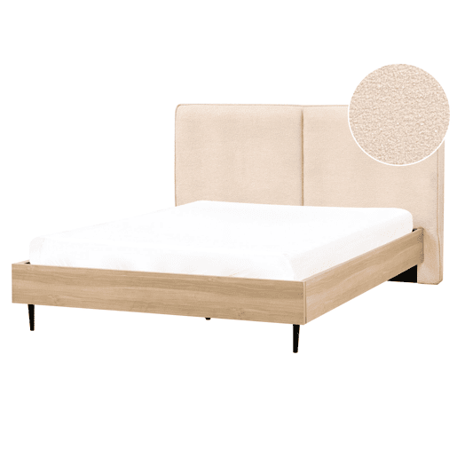 Beliani Cama Bouclé IZERNORE Beliani Cama Bouclé IZERNORE