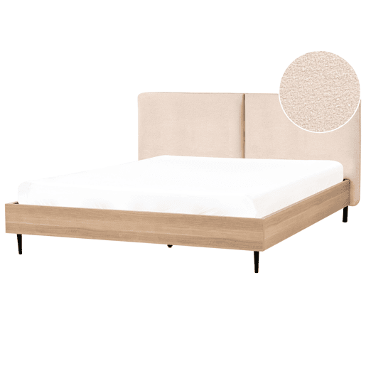 Beliani Cama Bouclé LIMANTON Beliani Cama Bouclé LIMANTON