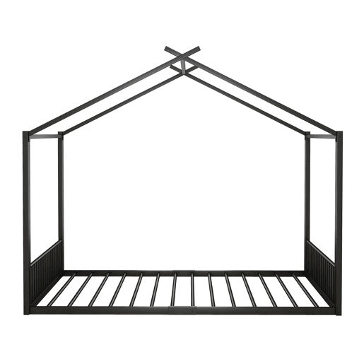 Cama de cabina 140x200 cm - estrutura em ferro - Preto