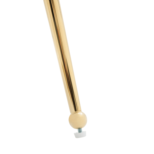 Conjunto de 6 cadeiras de veludo - com braços e pernas de metal dourado - Bege e dourado Conjunto de 6 cadeiras de veludo - com braços e pernas de metal dourado - Bege e dourado