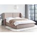 Beliani Cama con almacenaje Poliéster MONESTIER 224x220 Beliani Cama con almacenaje Poliéster MONESTIER 224x220 Crema