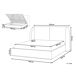 Beliani Cama con almacenaje Poliéster MONESTIER 224x220 Beliani Cama con almacenaje Poliéster MONESTIER 224x220 Crema