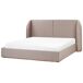 Beliani Cama con almacenaje Poliéster MONESTIER 224x220 Beliani Cama con almacenaje Poliéster MONESTIER 224x220 Crema