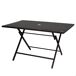 Aktive Mesa plegable de jardín de acero 4 personas Aktive Mesa plegable de jardín de acero 4 personas Negro