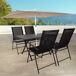 Aktive Mesa plegable de jardín de acero 4 personas Aktive Mesa plegable de jardín de acero 4 personas Negro