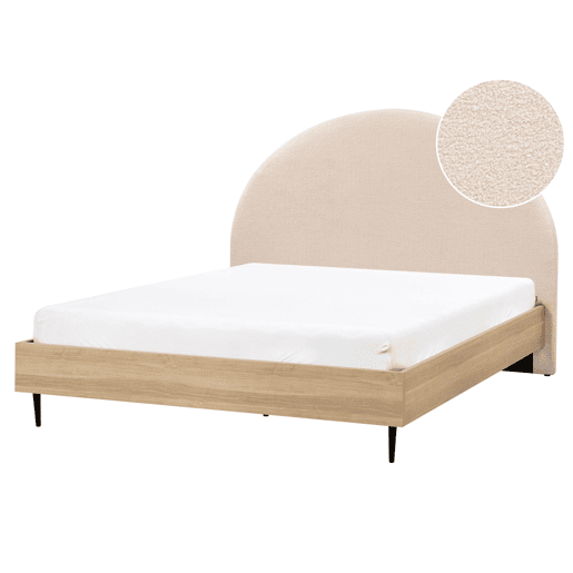 Beliani Cama Bouclé MILLAY Beliani Cama Bouclé MILLAY