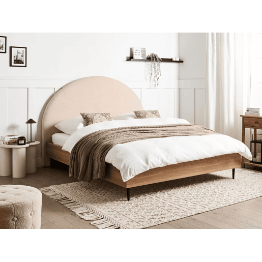 Beliani Cama Bouclé MILLAY Beliani Cama Bouclé MILLAY