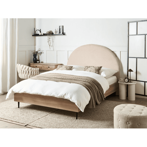 Beliani Cama Bouclé MILLAY Beliani Cama Bouclé MILLAY