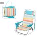 Aktive Silla plegable playa, aluminio, 5 posiciones y bolsillo Aktive Silla plegable playa, aluminio, 5 posiciones y bolsillo Multicolor