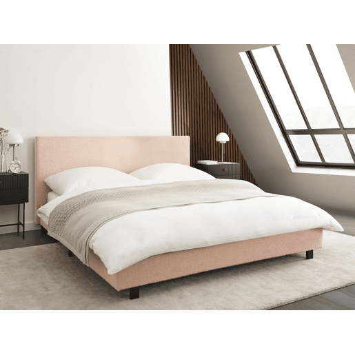Beliani Cama de água Bouclé ALBI Beliani Cama de água Bouclé ALBI
