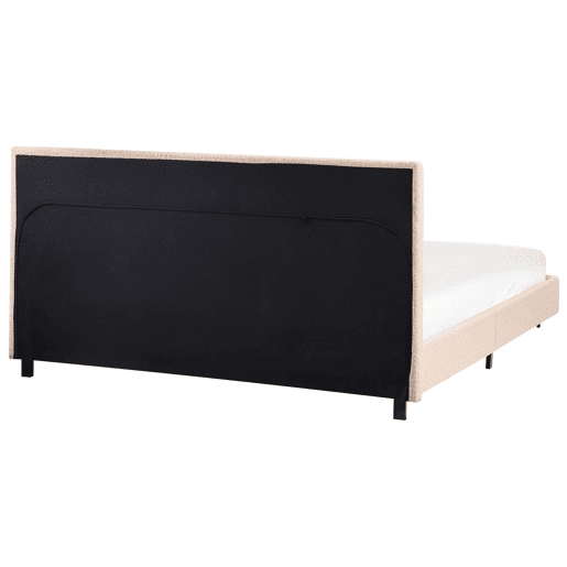 Beliani Cama de água Bouclé ALBI Beliani Cama de água Bouclé ALBI