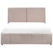 Beliani Cama con almacenaje Poliéster CASTELNAVET 170x220 Beliani Cama con almacenaje Poliéster CASTELNAVET 170x220 Crema