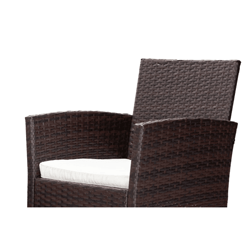 Conjunto Sofá + 2 Poltronas + Mesa Rattan PE. Móveis de jardim e terraço