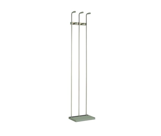 Perchero mod. 465 herrajes en cromo satinado lacado 182x34x20 cm
