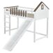 Cama alta para niños Cama alta para niños Blanco