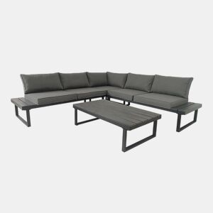 Sofá de Canto Tahiti + Mesa. Móveis de Jardim e Terraço, Cinza