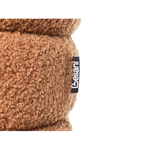 Pufe CHILLY Bouclé Castanho dourado 42 cm 42 cm 41 cm