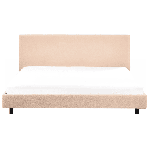 Beliani Cama de água Bouclé ALBI Beliani Cama de água Bouclé ALBI