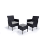 Conjunto de Mesa + 2 Poltronas em Rattan PE. Móveis de jardim e terraço