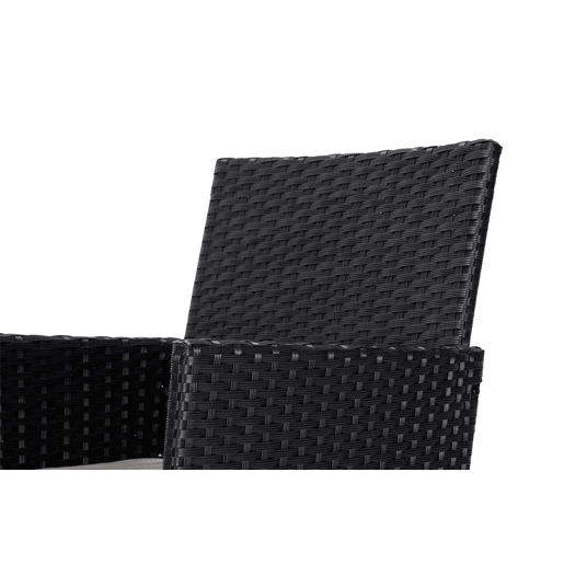 Conjunto de Mesa + 2 Poltronas em Rattan PE. Móveis de jardim e terraço
