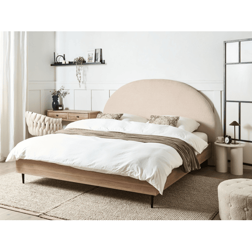 Beliani Cama Bouclé MILLAY Beliani Cama Bouclé MILLAY