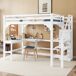 Cama alta para niños Cama alta para niños Blanco