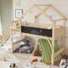 Cama alta para niños Cama alta para niños Natural