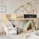 Cama alta para niños Cama alta para niños Natural