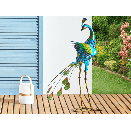 Estátua de jardim PEACOCK Azul
