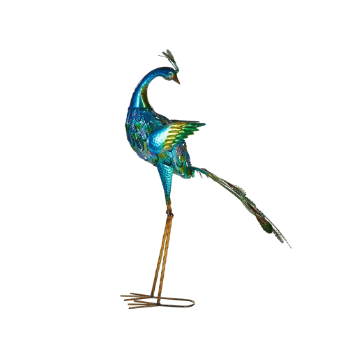 Estátua de jardim PEACOCK Azul
