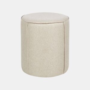 Pufe SEDONA Linho sintético Creme 40 cm 40 cm 43 cm
