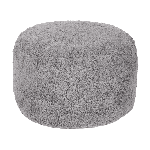 Pufe KANDHKOT Algodão Cinzento 50 cm 50 cm 35 cm