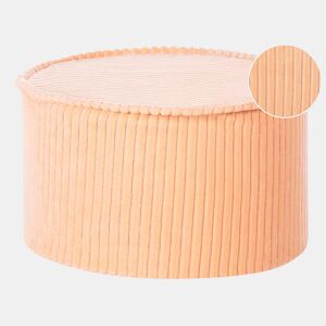 Pufe ZIKRIA Veludo Rosa pêssego 40 cm 40 cm 25 cm