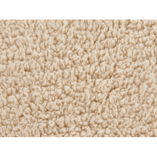Pufe ALIPUR Bouclé Castanho claro 40 cm 40 cm 40 cm
