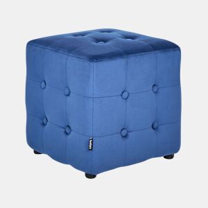 Pufe WISCONSIN Veludo Azul 36 cm 36 cm 39 cm
