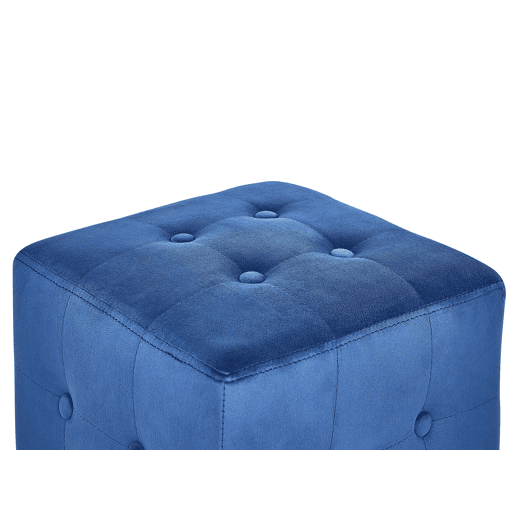Pufe WISCONSIN Veludo Azul 36 cm 36 cm 39 cm